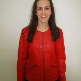 Garcipiel chaqueta de cuero roja